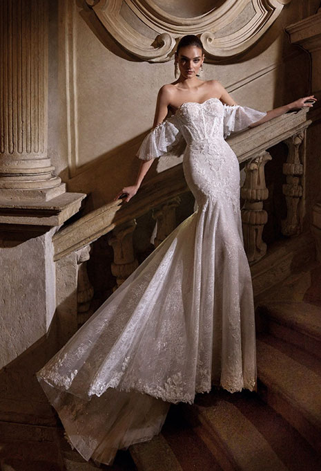 pronovias-privee-dazzle-wedding-gown pronovias privee dazzle mermaid wedding gown