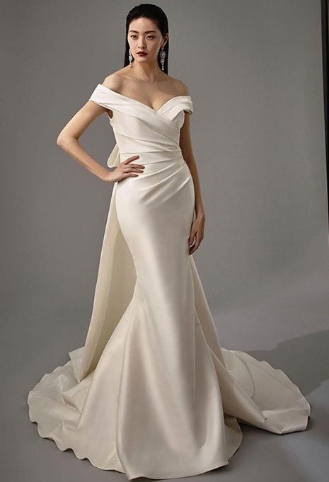front view of Blue by Enzoani Marla wedding dress