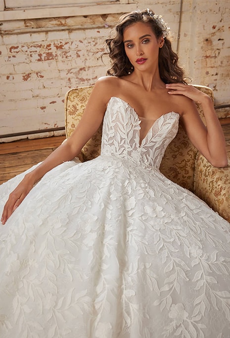 front view of Calla Blanche Asia wedding dress