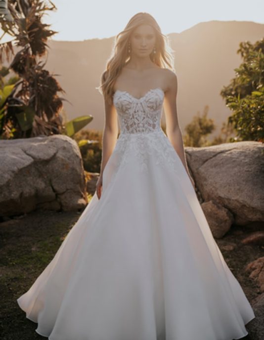 front view of Allure Bridals A1164 wedding dress