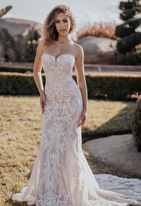 front view of Allure Bridals A1168 wedding dress