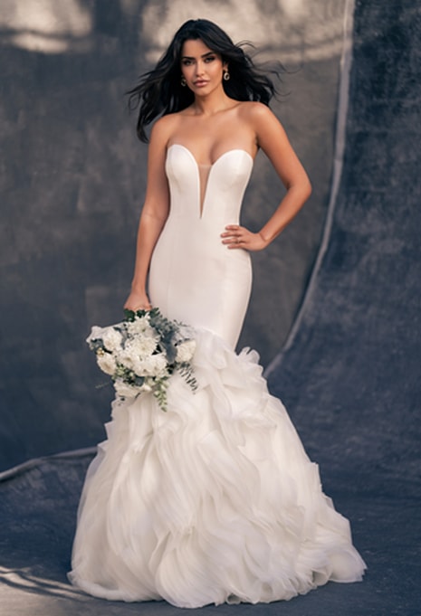 front view of allure bridals c702