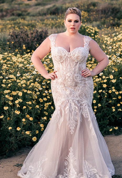 front view of Allure Bridals C712 wedding dress