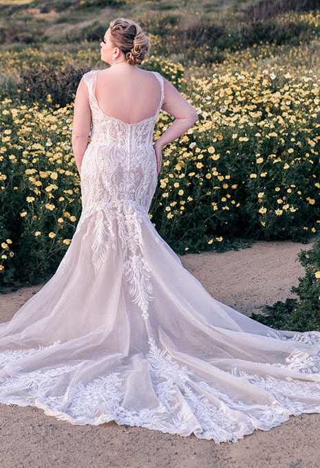 back view of Allure Bridals C712 wedding dress