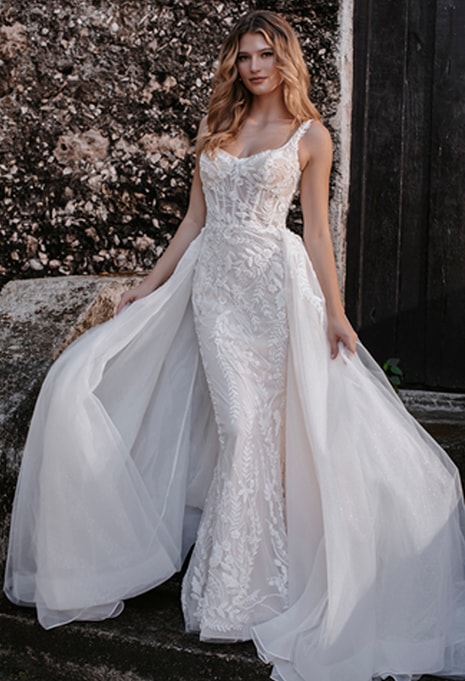 front view of Allure Bridals Sydney wedding dress