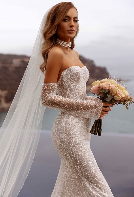 tina valerdi vanessa bridal look