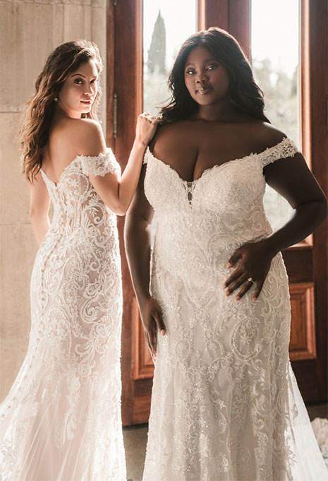 Allure Bridals Wedding Dress Front and Back