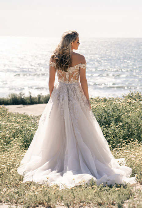 Lovely Allure Bridals Wedding Dress - Back View