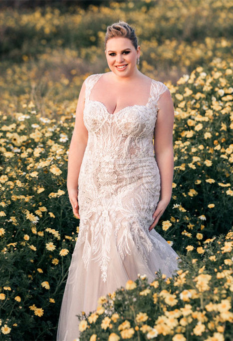 Front view of Allure Bridals - Flare Gown