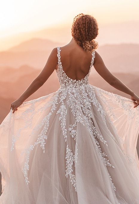 back view of Allure Bridals A1203 wedding dress