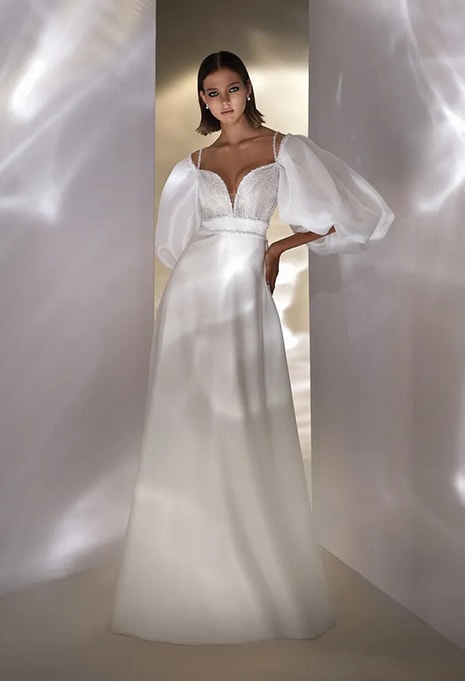 Nicole Milano Meira wedding dress