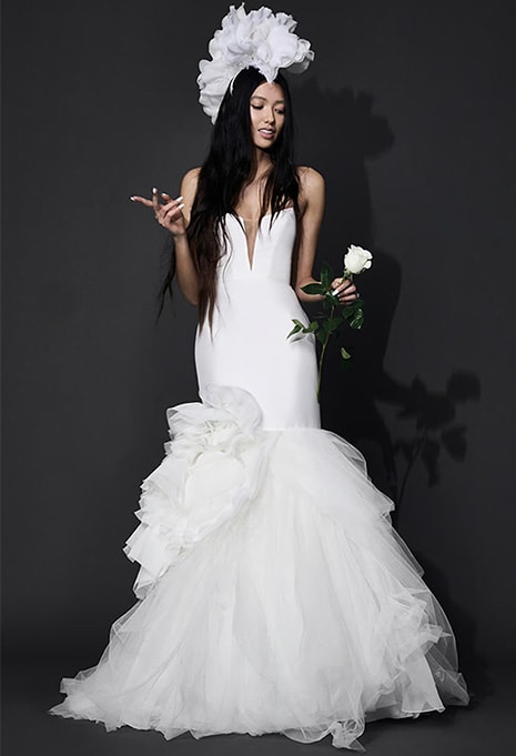 front view of Vera Wang Haimi wedding dress