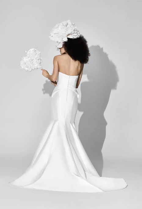 back view of Vera Wang Kimberly wedding dress