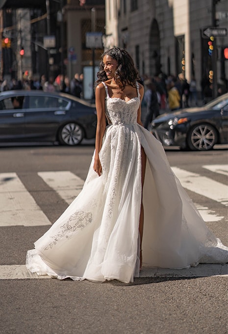 front view of Blanche Bridal Bailey wedding dress