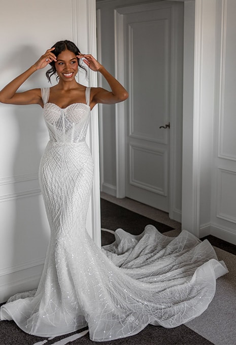 【しらすさん専用】THE URBAN BLANCHE WEDDING DRESS Try on the Blanche Bridal Eloise Gown in L.A. | Karoza Bridal