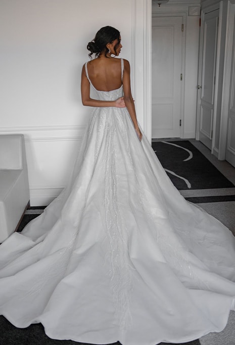 back side of Blanche Bridal Harlow 2.0 wedding gown