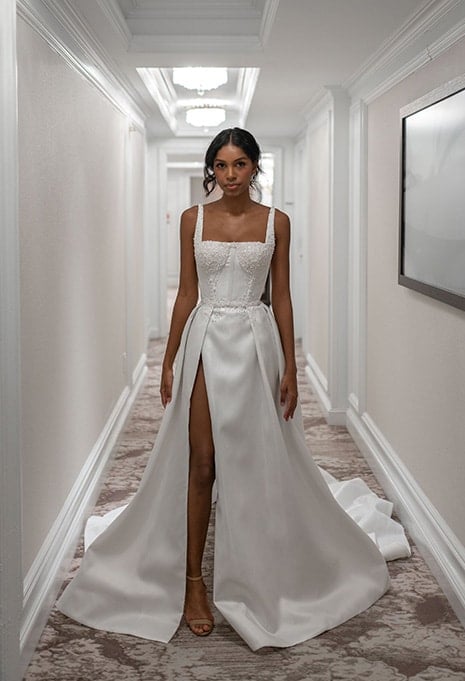 Blanche Bridal Rue wedding dress front view