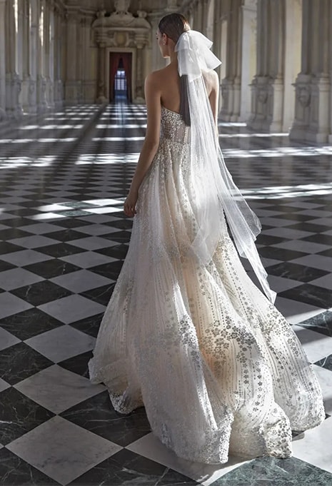 back view of Pronovias Privée Lucrezia wedding dress
