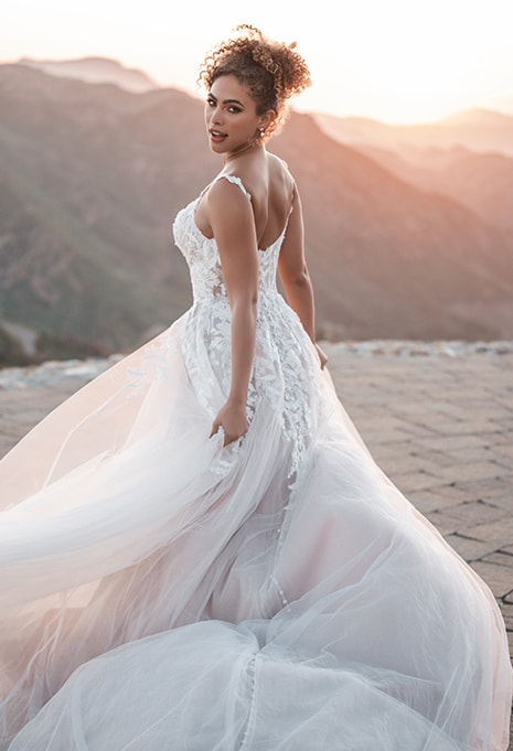 Allure Bridals A1211 wedding gown side view