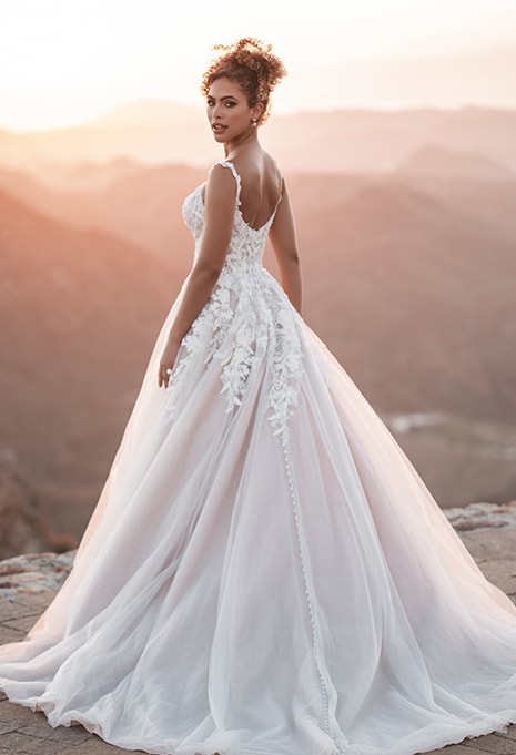 side view of Allure Bridals A1211 wedding gown