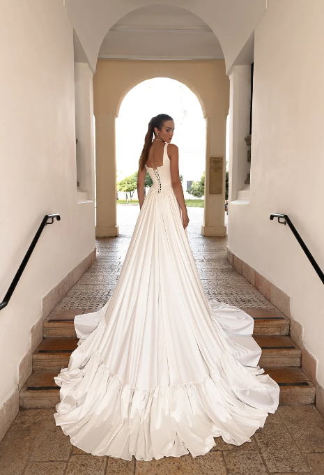 Julie Vino - Kelly Wedding Dress from the Back