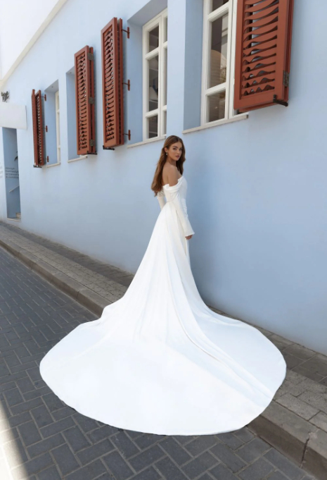 Julie Vino - Alexa Wedding Dress from the Back