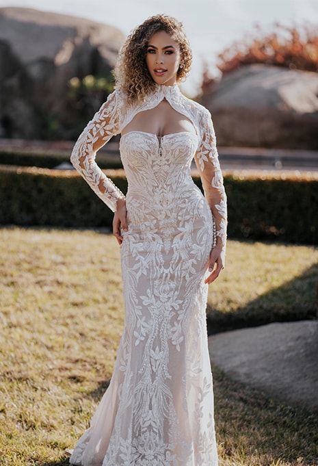 Allure Bridals A1168 front view wedding gown