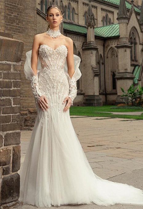 Calla Blanche Teyana wedding gown
