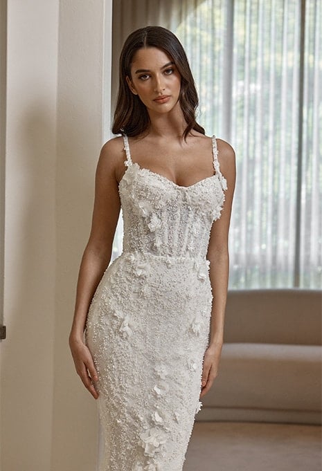 front view of Blanche Bridal Kaylee wedding gown