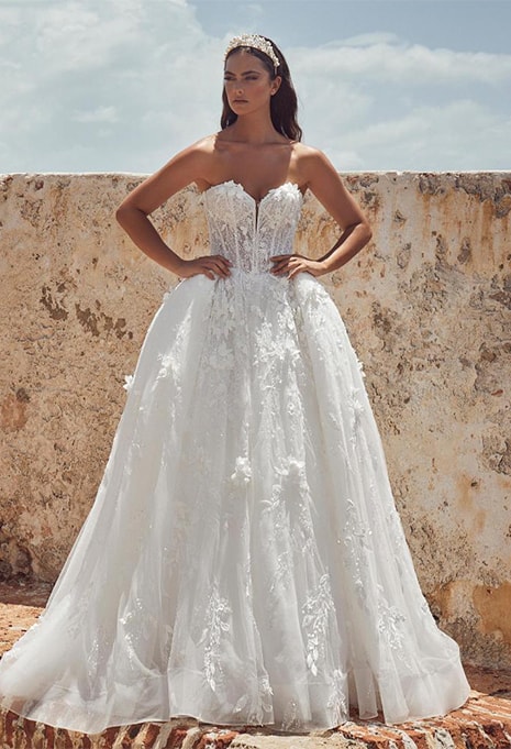 Calla Blanche Shlomit wedding gown front view