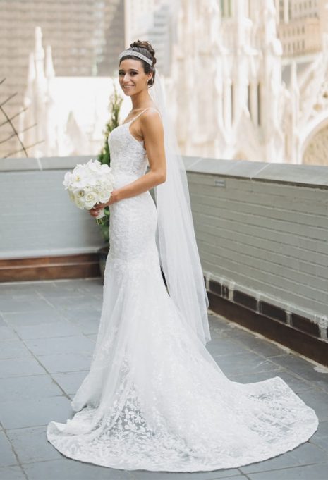 bride smiling before wedding day