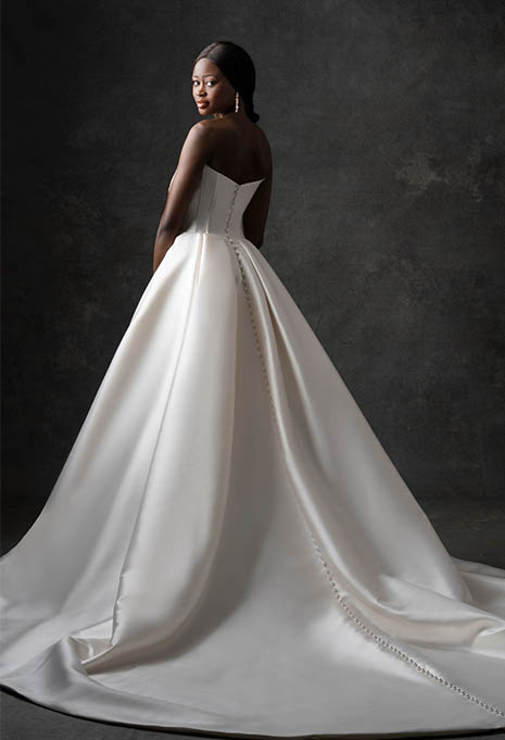 side view without vail Allure Bridals C740