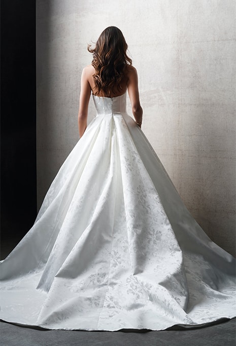 back view of Allure Bridals C745 wedding gown