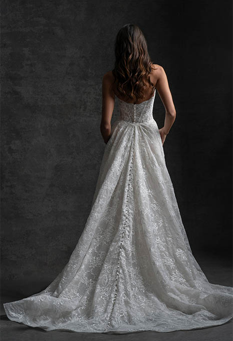 back view of Allure Bridals C749 wedding gown