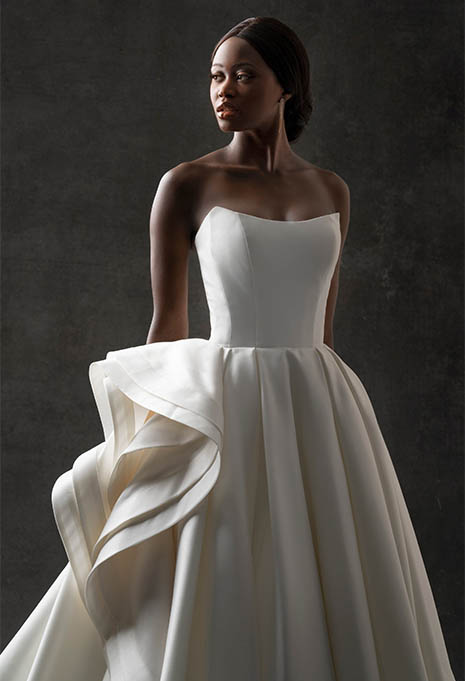 front view of Allure Bridals C752 wedding gown close-up