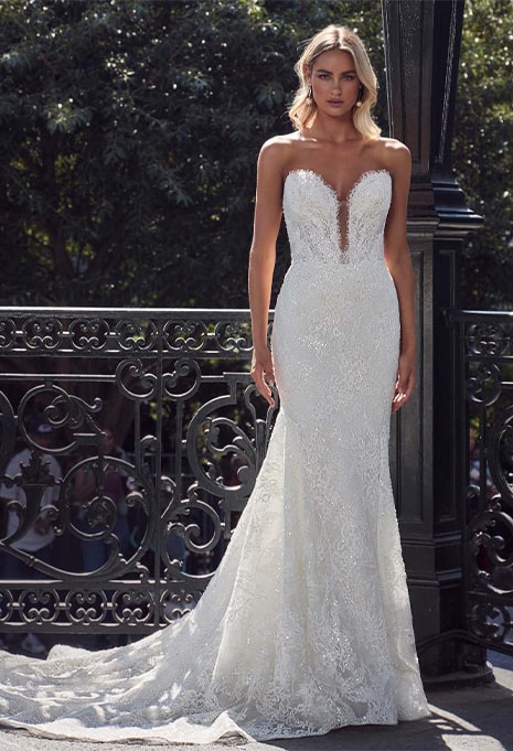 Calla Blanche Lenny wedding gown
