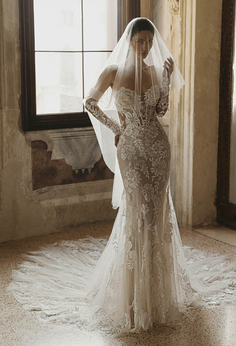 front view of PEN LIV Cassandra wedding gown