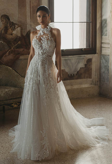 front view of PEN LIV Clementine wedding gown
