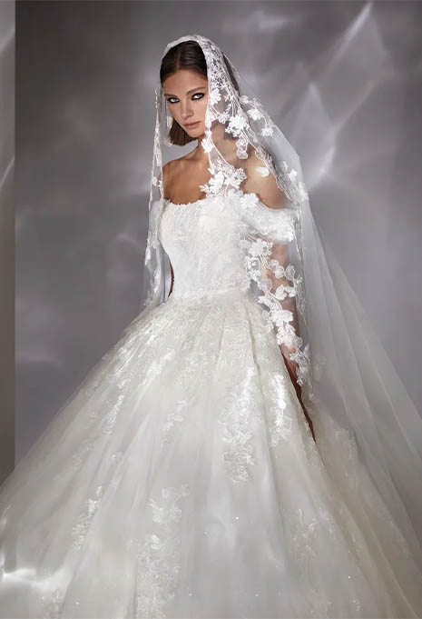 Nicole Milano Koray wedding gown