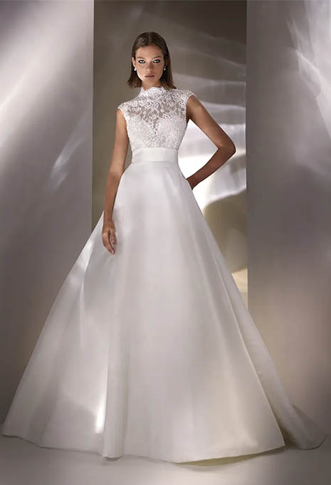 front view of Pronovias Ambrielle wedding gown