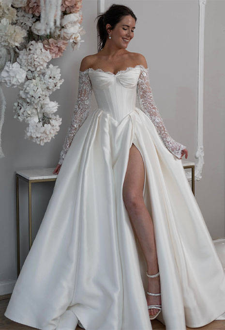 front view of Blanche Bridal Gaia 2.0 wedding gown