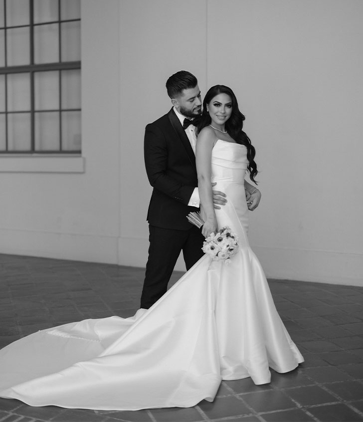 #KarozaBride:  Mary in Enzoani Blue Rory Wedding Gown