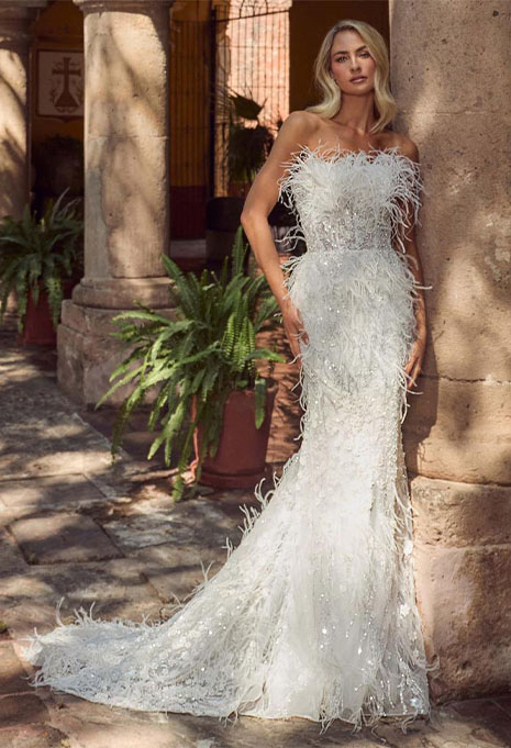 Calla Blanche Brandie wedding gown