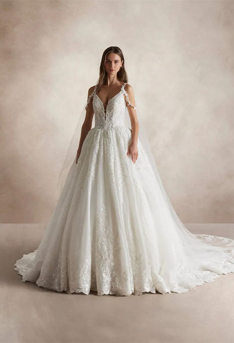 Pronovias Nicole Milano Ayma wedding gown