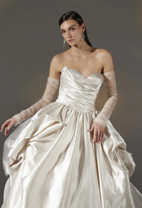 front view of Pronovias Privée Devonne wedding gown