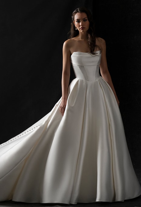 front view of allure couture c762 wedding gown
