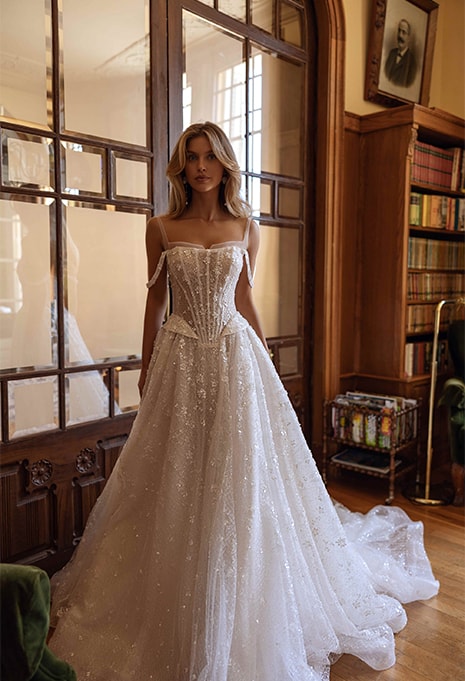 Tina Valerdi Bloom wedding gown