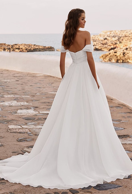 back view of Love by Enzoani Daisie wedding gown