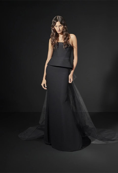 front view of Pronovias Vera Wang Fanel wedding gown