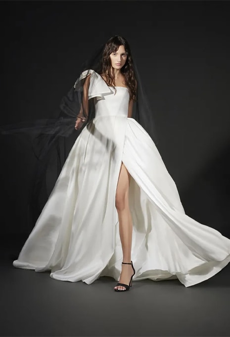 Pronovias Vera Wang Mira wedding gown front view